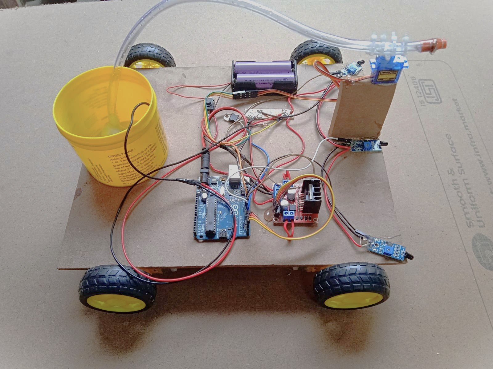 Fire Fighting Robot Working Model