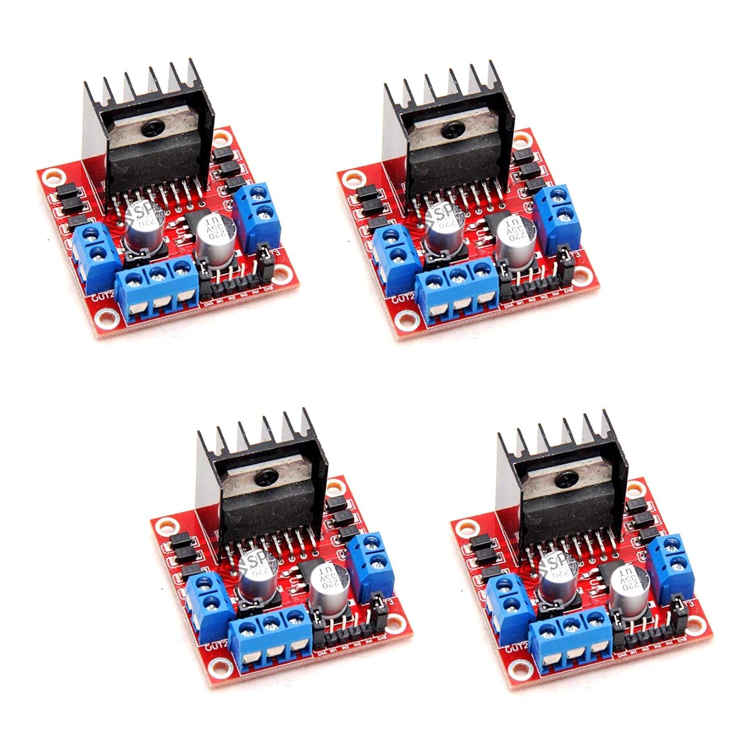 4 pcs x L298N Motor Driver Controller Board Module Stepper Motor DC Dual H-Bridge for Arduino Smart Car Power UNO MEGA R3 Mega2560
